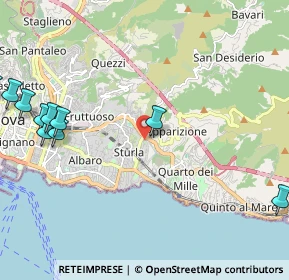 Mappa Via Bainsizza, 16147 Genova GE, Italia (3.2325)