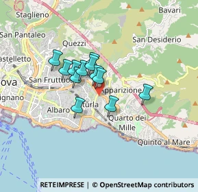 Mappa Via Bainsizza, 16147 Genova GE, Italia (1.13667)
