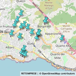 Mappa Via Bainsizza, 16147 Genova GE, Italia (1.046)