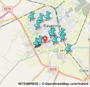 Mappa Via Montello, 48124 Ravenna RA, Italia (1.28857)