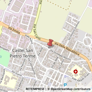 Mappa Via Giuseppe Mazzini, 15, 40024 Castel San Pietro Terme, Bologna (Emilia Romagna)