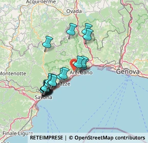Mappa Passo Monte Rama, 16016 Cogoleto GE, Italia (12.5755)