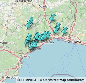 Mappa Passo Monte Rama, 16016 Cogoleto GE, Italia (9.3615)
