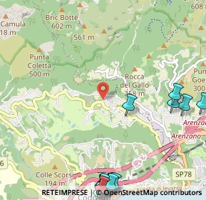 Mappa Passo Monte Rama, 16016 Cogoleto GE, Italia (1.736)