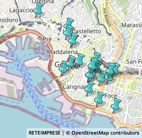 Mappa Via Dante, 16121 Genova GE, Italia (0.821)