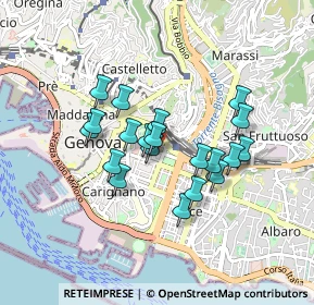 Mappa Vico della Gazzella, 16121 Genova GE, Italia (0.6975)