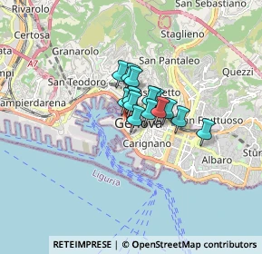 Mappa Vico Vegetti, 16123 Genova GE, Italia (0.81286)