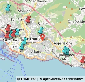 Mappa Via Antonio Pastore, 16131 Genova GE, Italia (2.72929)