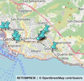 Mappa Via Antonio Pastore, 16131 Genova GE, Italia (1.54417)