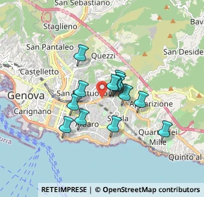 Mappa Via Antonio Pastore, 16131 Genova GE, Italia (1.18429)