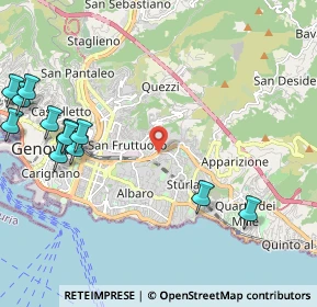 Mappa Via Antonio Pastore, 16131 Genova GE, Italia (2.8425)