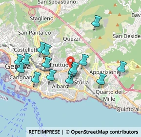 Mappa Via Antonio Pastore, 16131 Genova GE, Italia (1.82333)