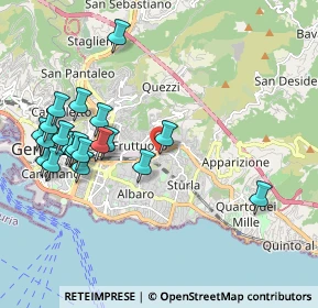 Mappa Via Antonio Pastore, 16131 Genova GE, Italia (2.215)