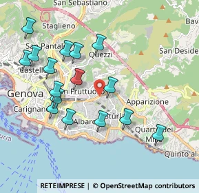 Mappa Via Antonio Pastore, 16131 Genova GE, Italia (2.03625)