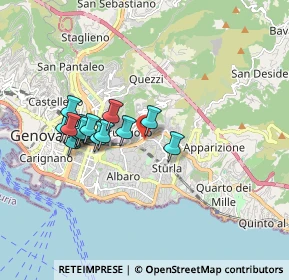 Mappa Via Antonio Pastore, 16131 Genova GE, Italia (1.52786)