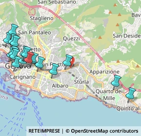 Mappa Via Antonio Pastore, 16131 Genova GE, Italia (2.80222)