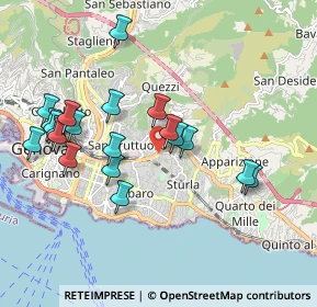 Mappa Via Antonio Pastore, 16131 Genova GE, Italia (1.9755)
