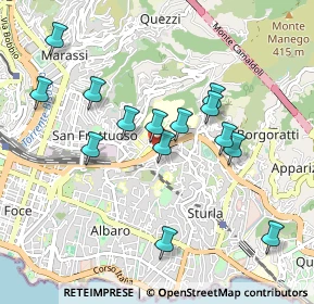 Mappa Via Antonio Pastore, 16131 Genova GE, Italia (0.90929)