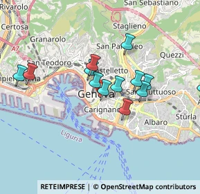 Mappa Via Morcento, 16121 Genova GE, Italia (1.795)