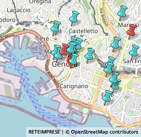Mappa Via Giosuè Carducci, 16121 Genova GE, Italia (0.917)