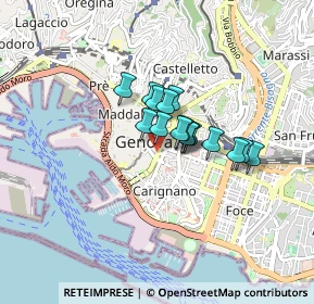 Mappa Via Morcento, 16121 Genova GE, Italia (0.50188)