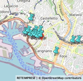 Mappa Via Morcento, 16121 Genova GE, Italia (0.68563)