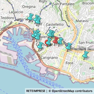 Mappa Via C Roccatagliata Ceccardi, 16121 Genova GE, Italia (0.74714)