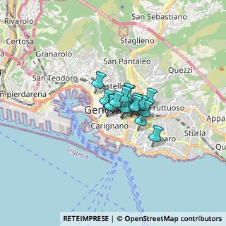 Mappa Via XX Settembre, 16128 Genova GE, Italia (0.73313)