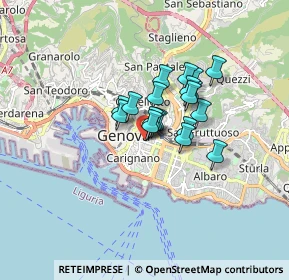 Mappa Via 20 Settembre, 16121 Genova GE, Italia (1.05368)