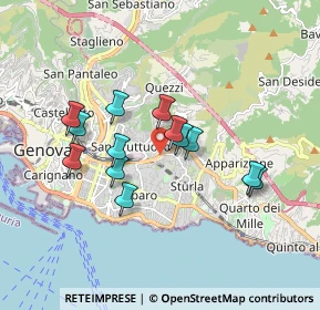 Mappa Via Antonio Pastore, 16132 Genova GE, Italia (1.50538)
