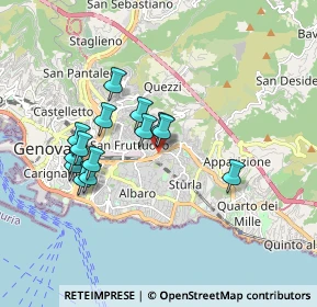 Mappa Via Antonio Pastore, 16132 Genova GE, Italia (1.565)
