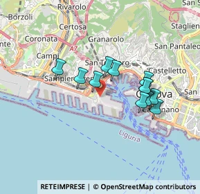 Mappa Via al Passo Nuovo, 16126 Genova GE, Italia (1.45083)