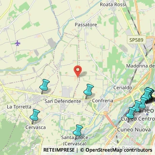 Mappa Via Cian 16 Frazione San Bernardo, 12010 Cervasca CN, Italia (3.66071)
