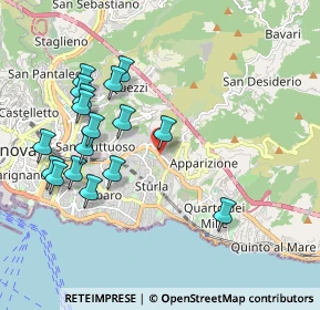 Mappa Corso Europa, 16165 Genova GE, Italia (2.08235)
