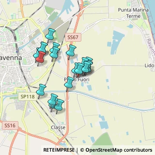 Mappa Via Dino Sintoni, 48121 Porto Fuori RA, Italia (1.4895)