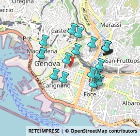 Mappa Mercato Orientale Piano Terra Zona Ovest int 15 Via XX Settembre e-mail giortessile@gmail.com, 16121 Genova GE, Italia (0.8005)