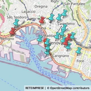 Mappa Via delle Grazie, 16128 Genova GE, Italia (1.0155)