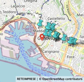 Mappa Via S. Donato, 16123 Genova GE, Italia (0.70188)