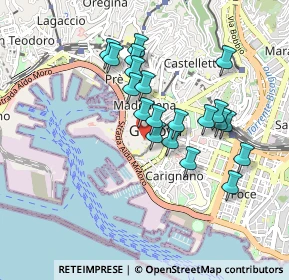 Mappa Via S. Donato, 16123 Genova GE, Italia (0.7825)