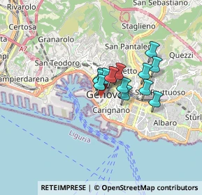 Mappa Via S. Donato, 16123 Genova GE, Italia (1.00143)