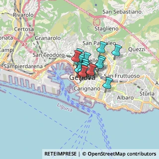 Mappa Via S. Donato, 16123 Genova GE, Italia (0.72111)
