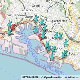 Mappa Via Al Varco delle Grazie, 16128 Genova GE, Italia (0.98053)