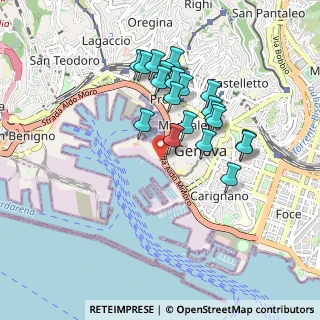 Mappa Via Al Varco delle Grazie, 16128 Genova GE, Italia (0.8155)