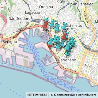 Mappa Via Al Varco delle Grazie, 16128 Genova GE, Italia (0.709)