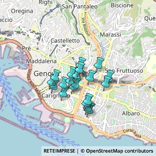 Mappa Via Fiume, 16121 Genova GE, Italia (0.616)