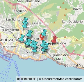 Mappa Piazza Marcello Remondini, 16131 Genova GE, Italia (1.39)