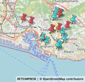 Mappa Via di Porta Soprana, 16123 Genova GE, Italia (1.82412)