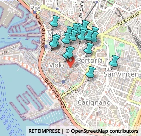 Mappa Via di Porta Soprana, 16123 Genova GE, Italia (0.3705)
