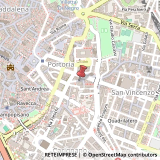 Mappa Via alla Porta degli Archi, 10 ROSSO, 16121 Genova, Genova (Liguria)