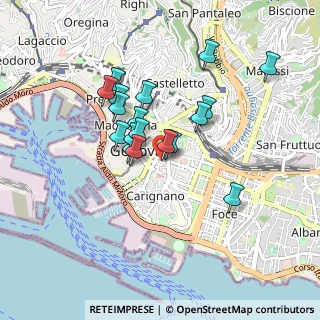 Mappa Via alla Porta degli Archi, 16121 Genova GE, Italia (0.72444)